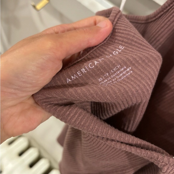 Bundle of 2!! Outdoor Voices exercise dress in white and AE halter top - Picture 10 of 12